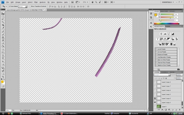 Creation of In my garden: Step 3